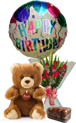 Regalos : Ecuador - Teddy Teddy + Balloon +Chocolates + Flowers