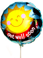Balloons - Big Metallic Balloon - Get Well Soon