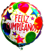 Balloons - Medium metallic balloon - Happy Birthday