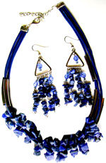 Jewelry - Set of blue stones