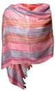 Multicolored shawl - Pink