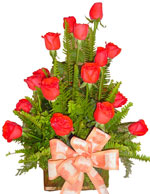Birthday - Red Rose Arrangement