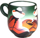 Ceramic cup ''Chismosas'' - Green