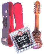 Professional Charango Profesional - Quirquincho (Armadillo) Model + Hard Case + Strings