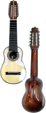Professional Charango in Quina Quina Wood "MARTINEZ"