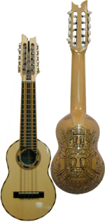 Charango de Concierto con diapasn bicolor