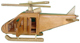 Helicptero en madera