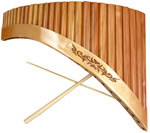 Panflute Nai with Balsam wood - 26 tubes with incrustations