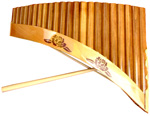 Panflute Nai with Balsam wood - 22 tubes with incrustations