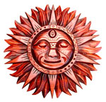 Wooden Sculture -  Sun 1