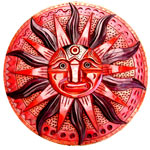 Wooden Sculture - Sun 2