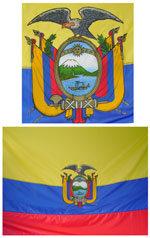 Ecuador Flag to outside