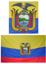 Ecuador Flag to outside