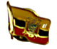 Metalic Brooch - Bandera Ecuador