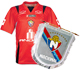 Soccer Team Jersey of El Nacional and medium flag