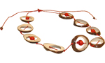 Tagua Necklace - 9 medals