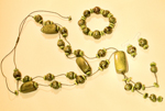 Tagua and Pambil Set - Green Necktie