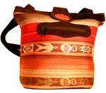 Purse - Pancho fabric with leather 2