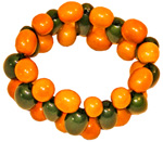 Bracelet de Tagua - Olive et Perles 2