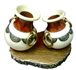 Pair of white vases