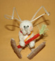 Artisan made Abaca Bunnies - 6 units