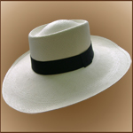 Sombrero de Panam Cuenca - Chemise para hombre (Grado 3-4) Ala Ancha