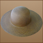 Sombrero de Panam Brisa Caf oscuro para mujer