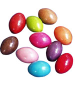 Pieces of Tagua  Color Olive of 15mm