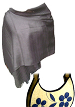 Silk Shawl and Handmade Handbag