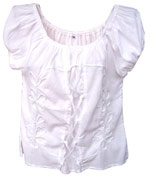 EcuadorMall.com - Compras en de Productos de Ecuador: Textiles » Blusas » Blusa Blanca para Dama