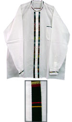 Chemise brode avec d'applique - 1