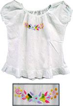 Blusa bordado para nia - 1