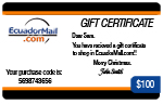 CERTIFICAT DE CADEAU - $100.00